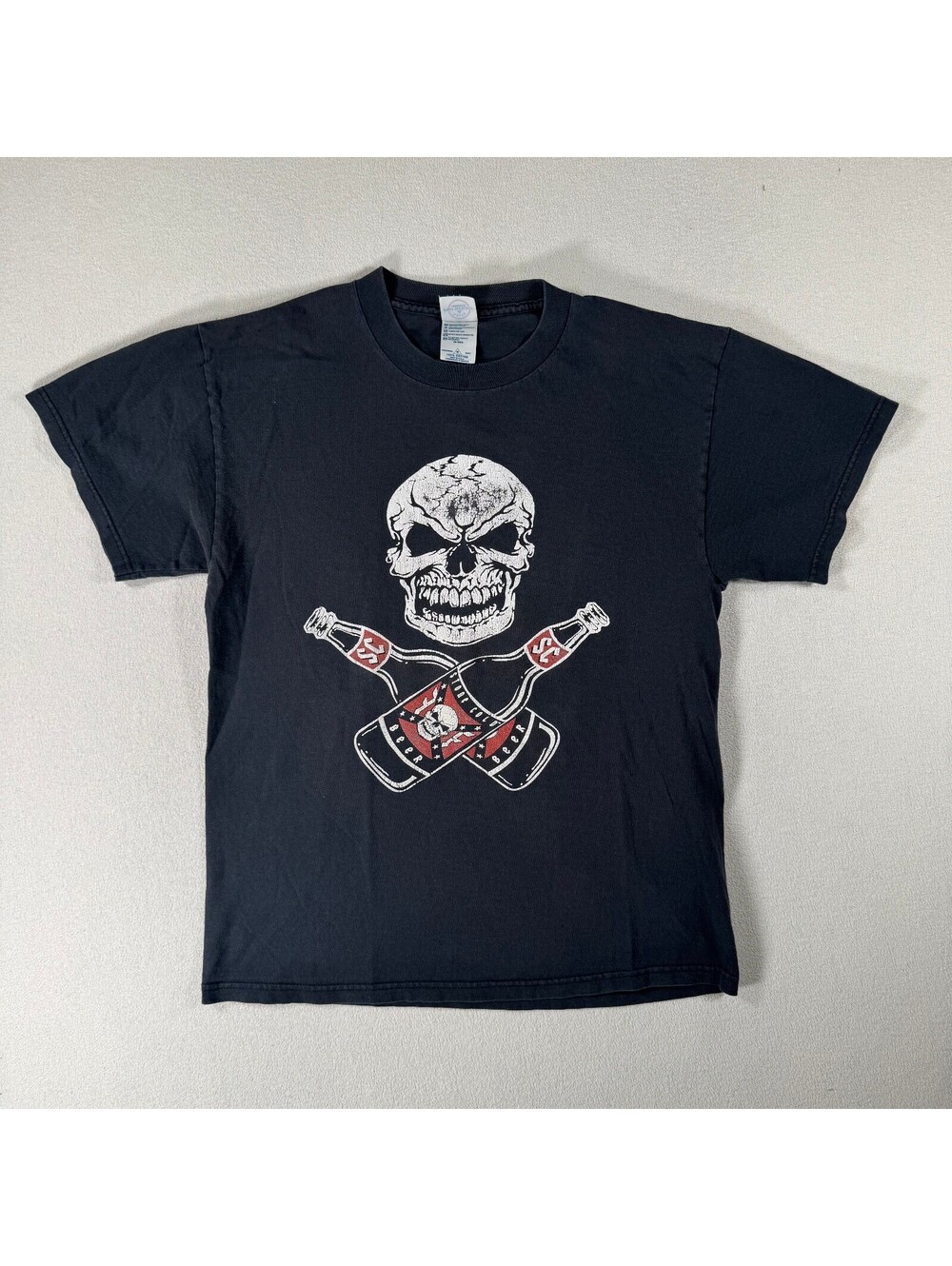 Vintage 2004 Stone Cold Steve Austin Drink Beer Vintage Black Graphic T-Shirt